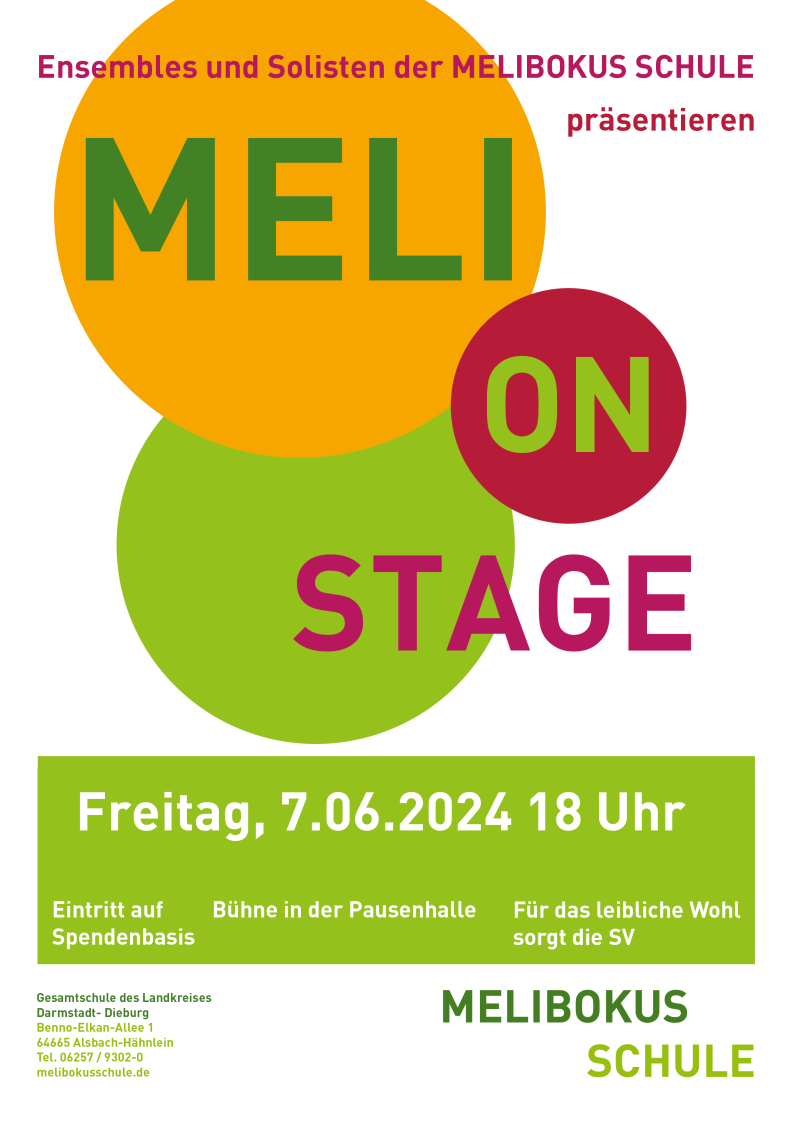 Plakat Meli on Stage